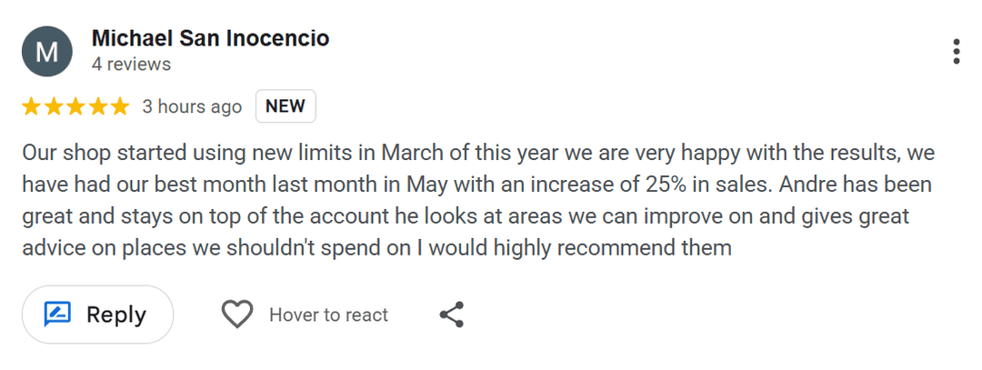 Michael San Inocencio, Animal Speedwerks - Google review